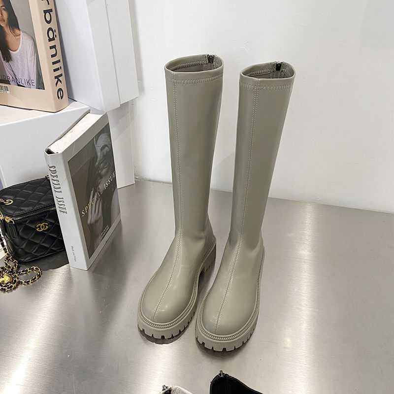 Bottes Martin à semelles épaisses et chaudes pour femmes