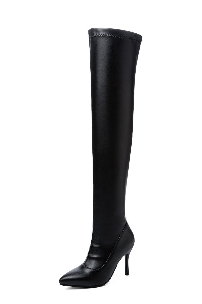 High Boots Women Stiletto High Heel Side Zipper Stretch