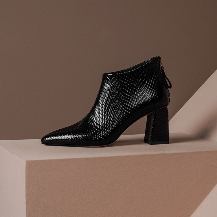 Bottines en cuir à nouveau modèle