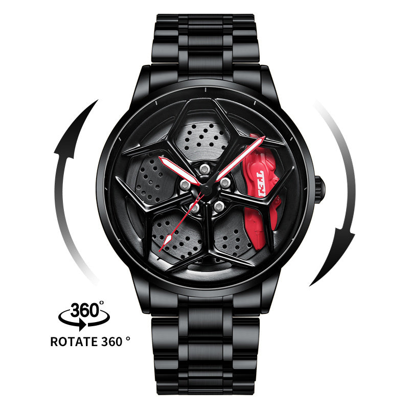 Men's And Women's Fashion Three-dimensional Hollow Modified Waterproof Watch