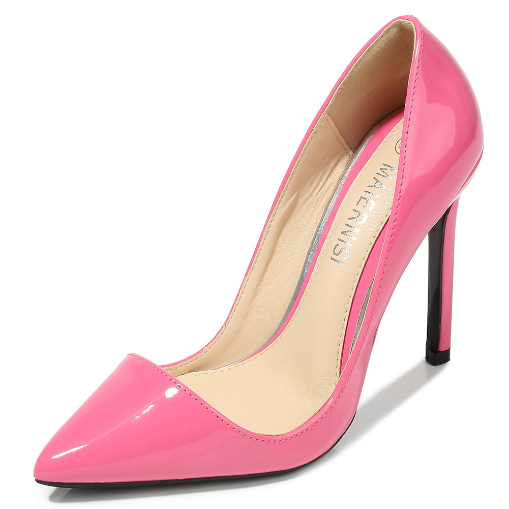 Low-cut Plus Size Heel Pointed High Heel Stiletto Heel