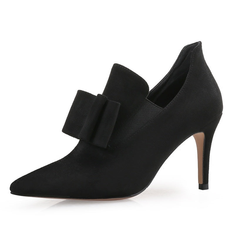 Pointed toe high-heeled shoes