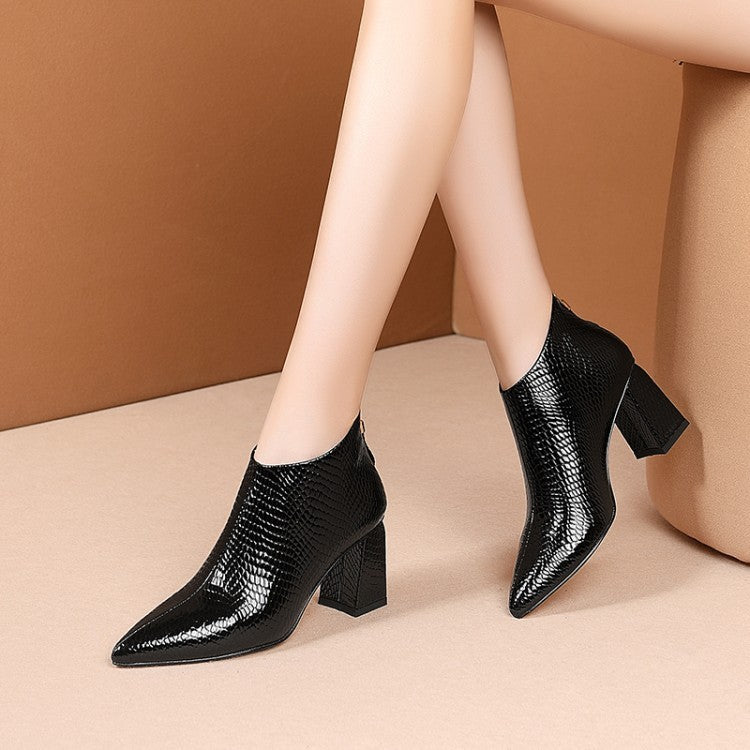 Bottines en cuir à nouveau modèle