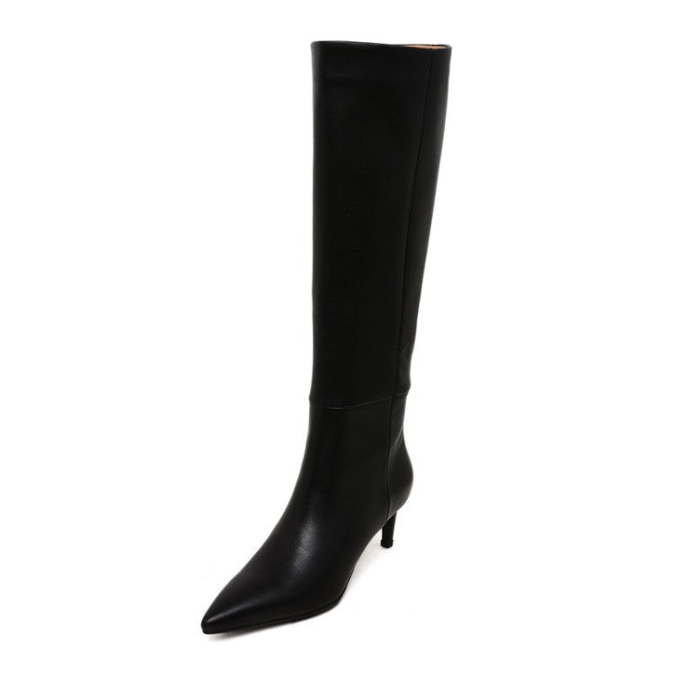 Long BootsAutumn And Winter Women's Pointed Toe Stiletto High Boots