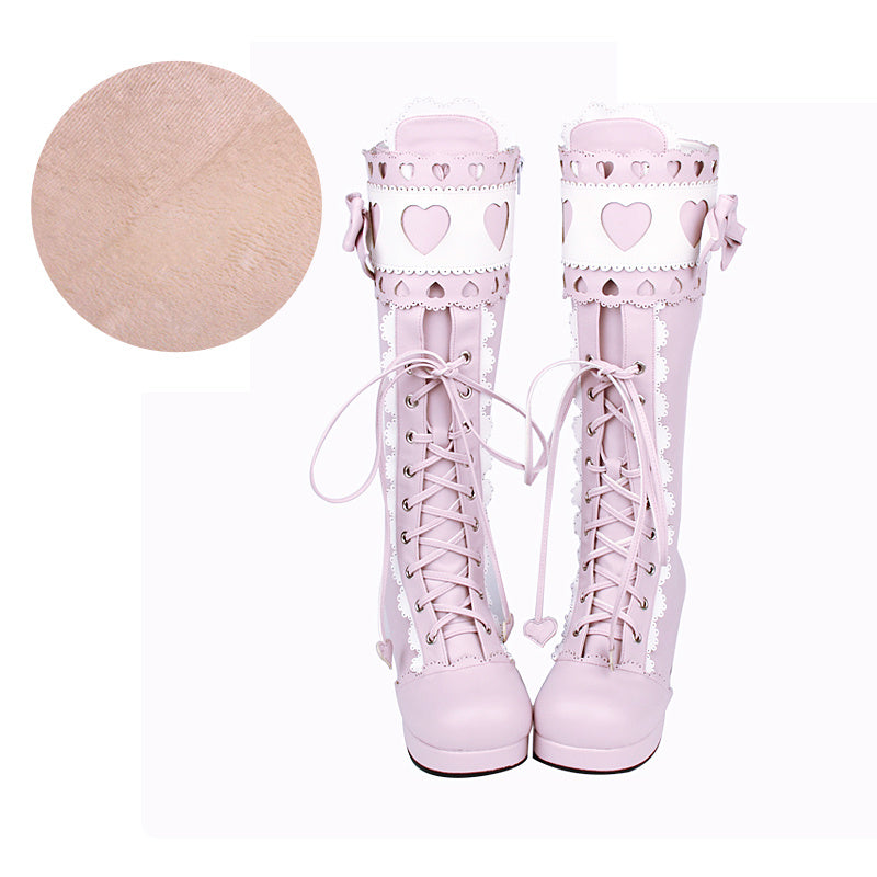 Botas altas de princesa lolita 