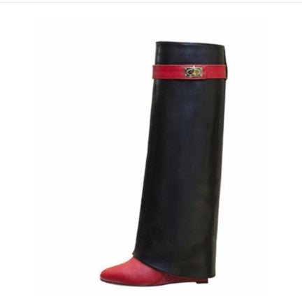 Knee-length Catwalk Fashion Boots Plus Size