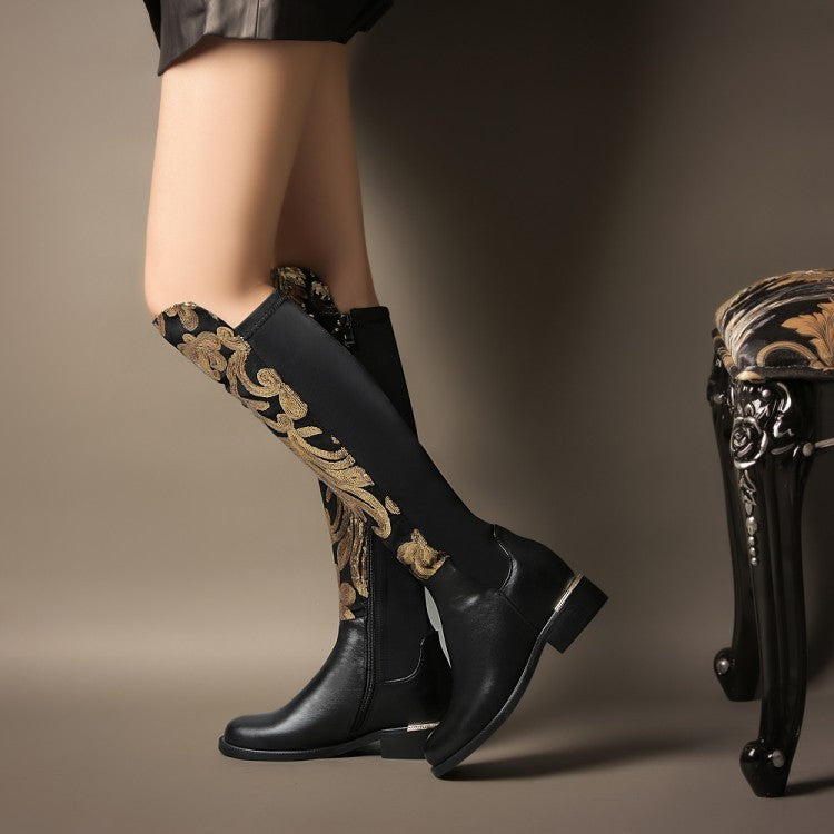 Knight boots cowhide leather boots