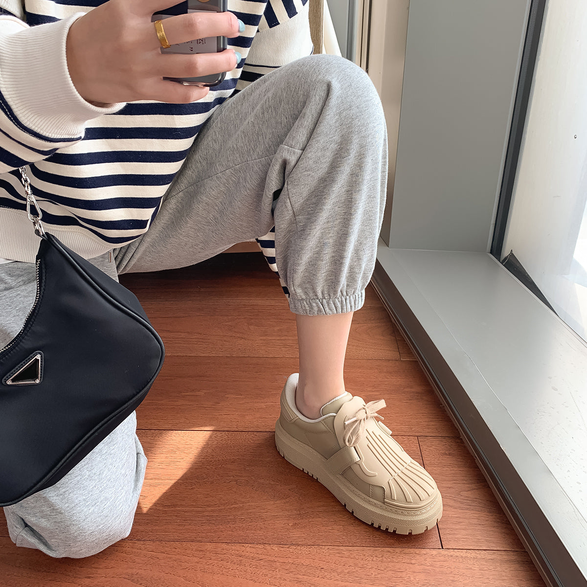 Chaussures à plateforme et bout coquillage pour femmes