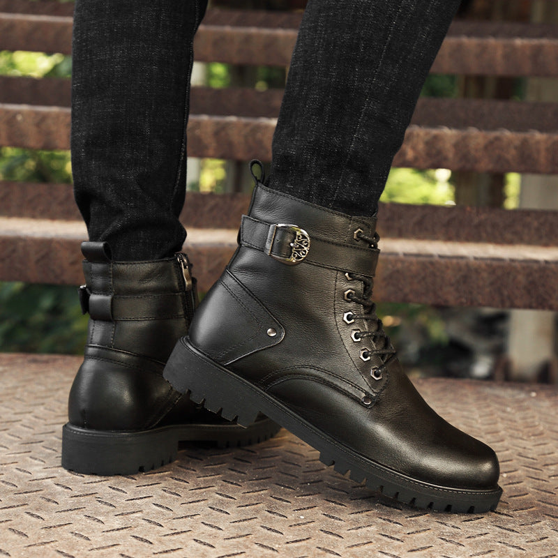 Pareja europea y americana botas altas Dr Martens