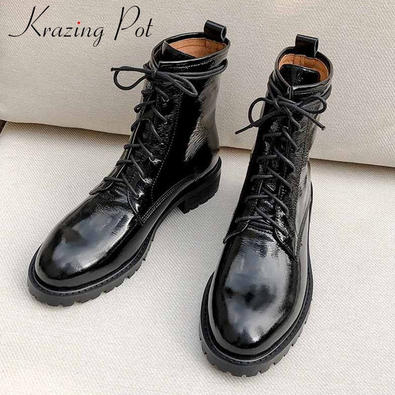 Bottes en cuir véritable Krazing Pot