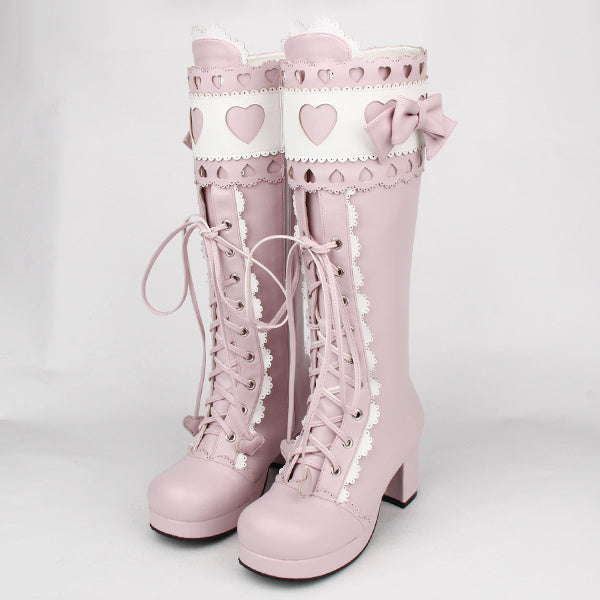 Botas altas de princesa lolita 