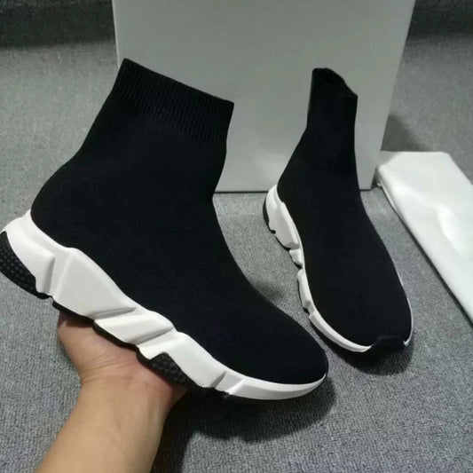 Wool Knitted Stretch Socks Shoes Low Tube