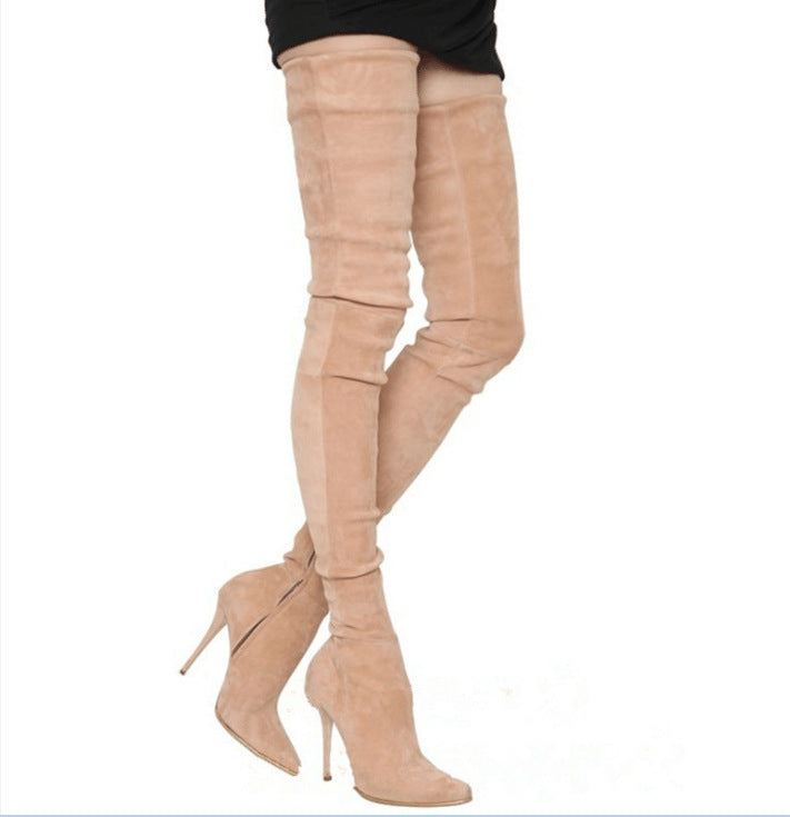 New Style Large Size Foreign Trade Over-the-knee Boots For Autumn And Winter