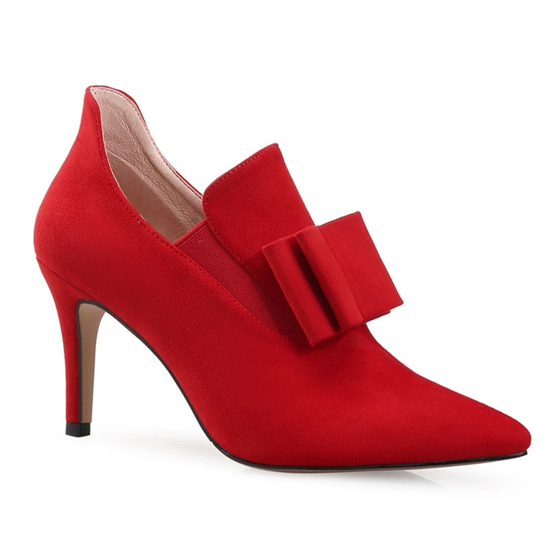 Pointed toe high-heeled shoes