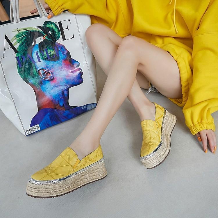 Lazy Single Shoes Yellow High Heel One Pedal Fisherman Shoes