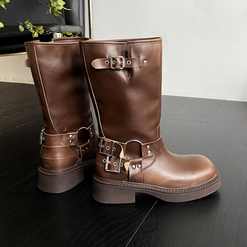 Botas Martin vintage de verano para mujer, todo a juego