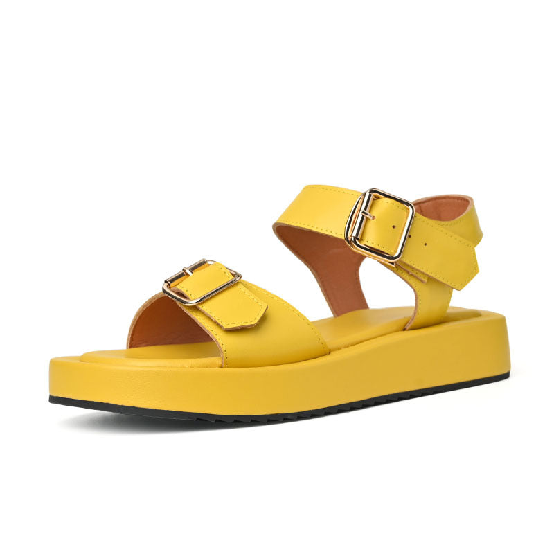 Women's Summer New Hanging Buckle Flat Platform Sandals