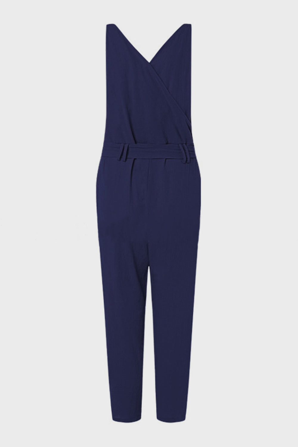 Full Size Surplice Sleeveless Jumpsuit