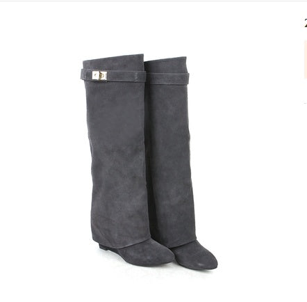 Knee-length Catwalk Fashion Boots Plus Size