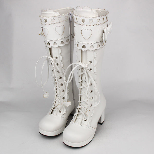 Botas altas de princesa lolita 