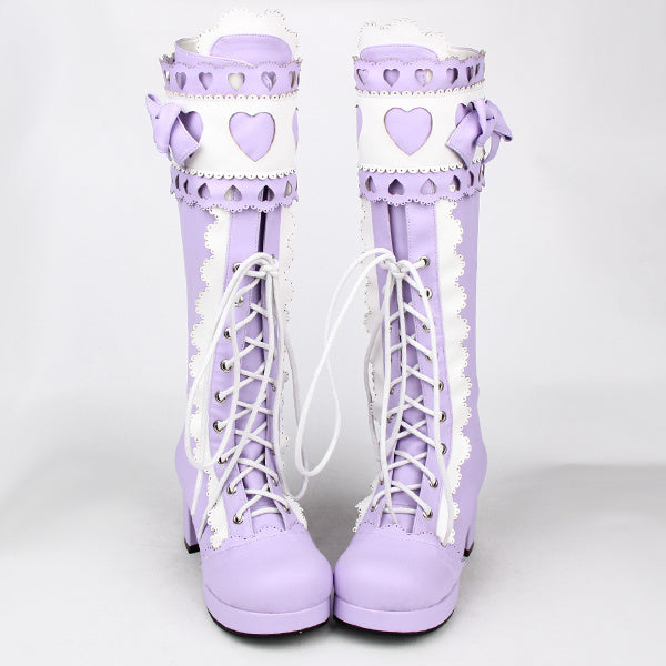 Botas altas de princesa lolita 