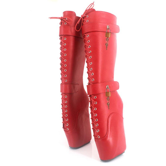 High Heel Plus Size Elastic Slim Fit Tied High Leg Boot