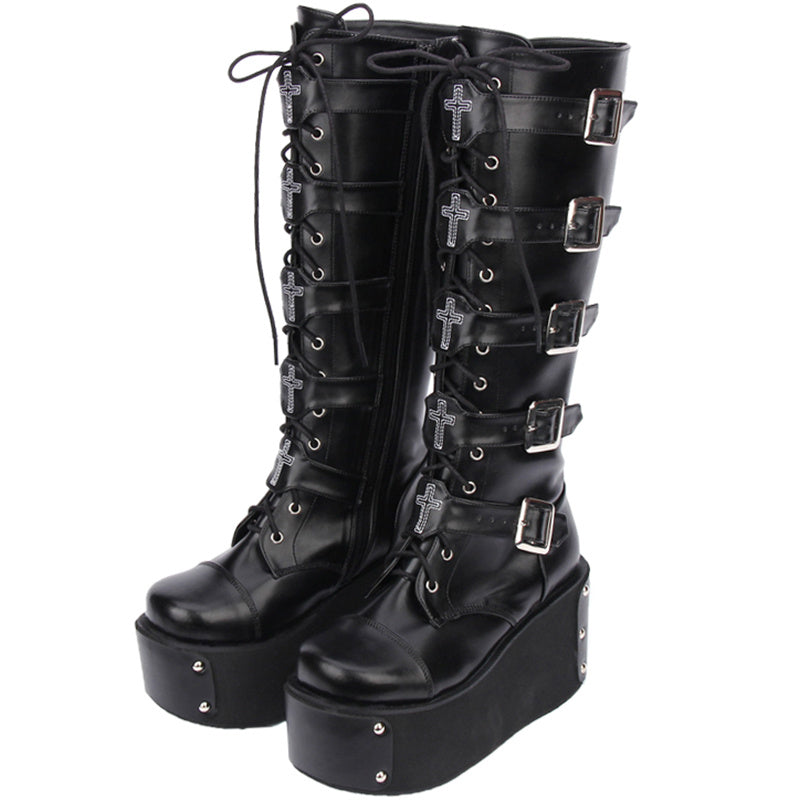 Bottes hautes punk