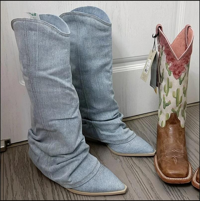 Fashion Retro All-match Cowboy Boot