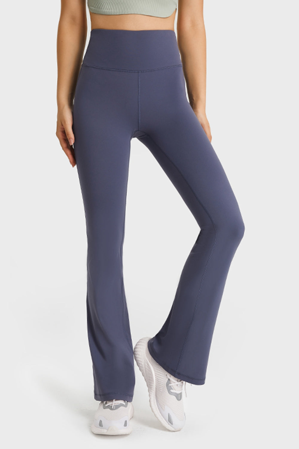 Pantalon de yoga évasé à taille élastique