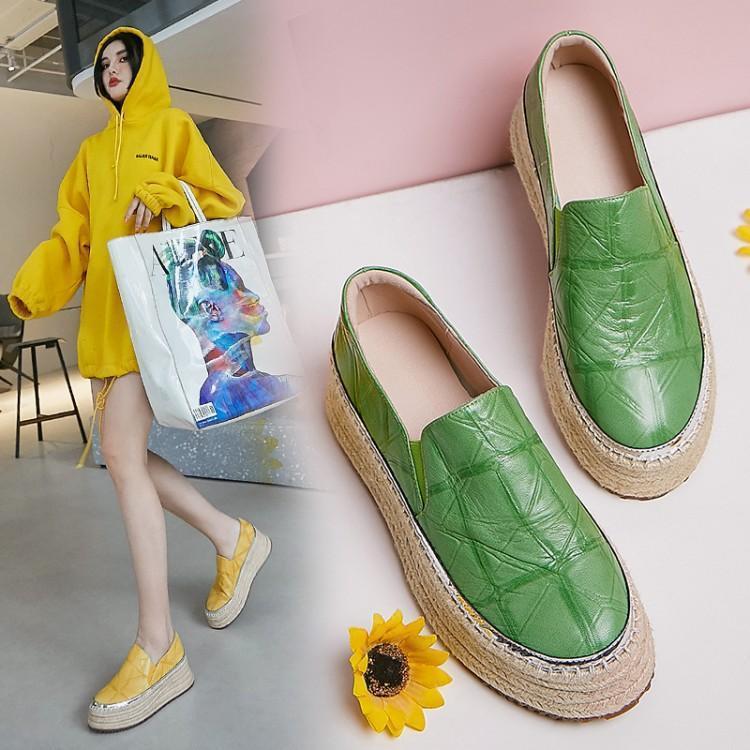 Lazy Single Shoes Yellow High Heel One Pedal Fisherman Shoes