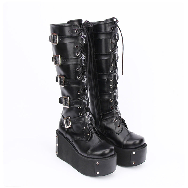 Bottes hautes punk