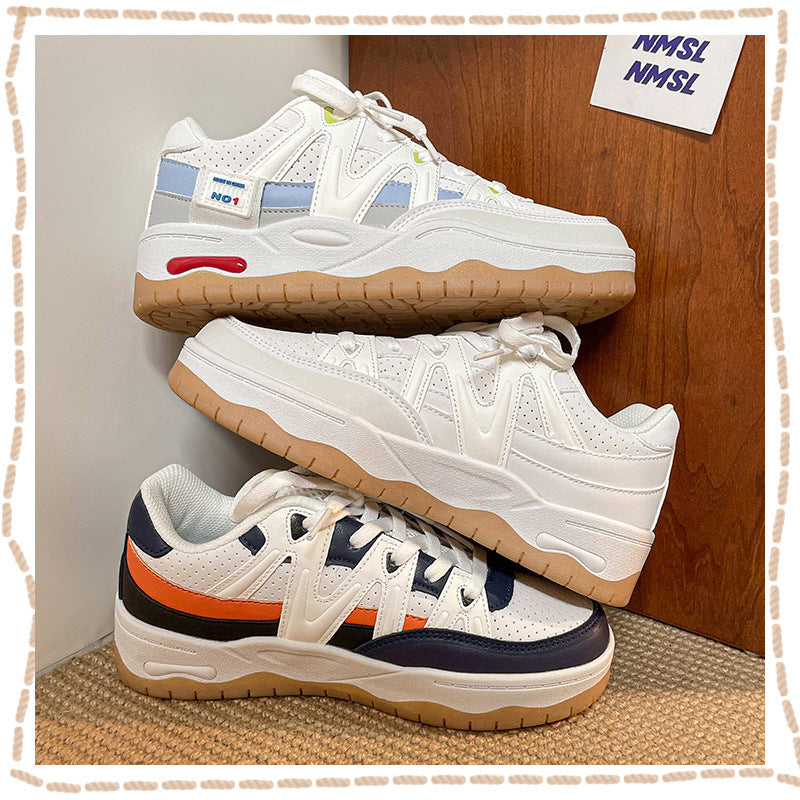 Womens Color Matching Sneakers Retro Classic Womens Shoes