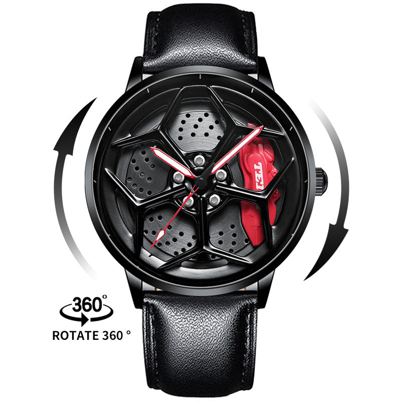 Men's And Women's Fashion Three-dimensional Hollow Modified Waterproof Watch