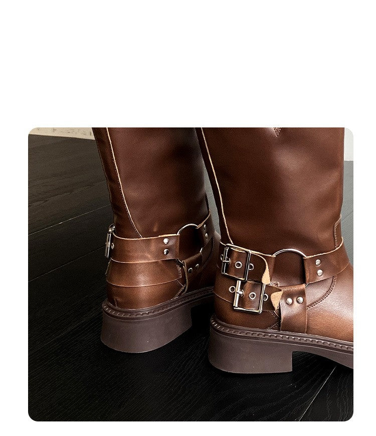 Botas Martin vintage de verano para mujer, todo a juego