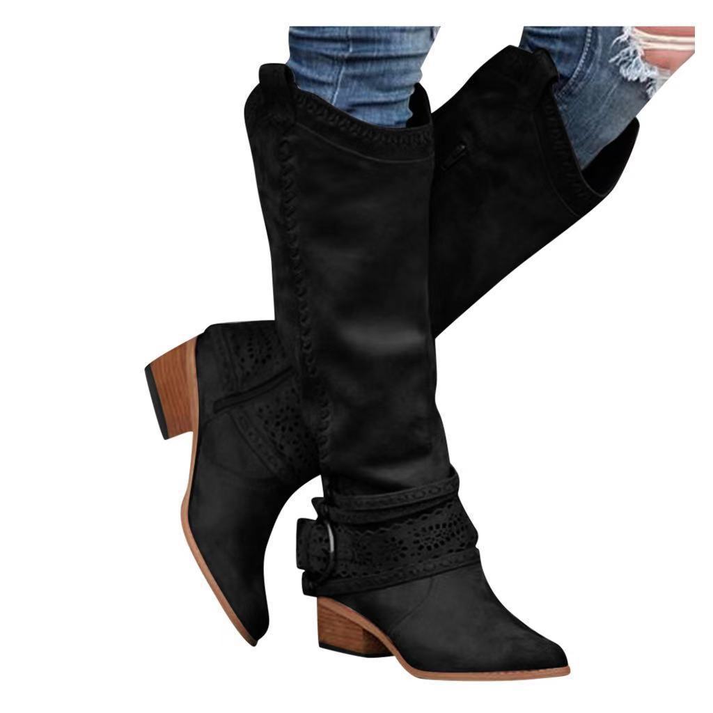 Martin boots, women's medium boots, Knights' boots