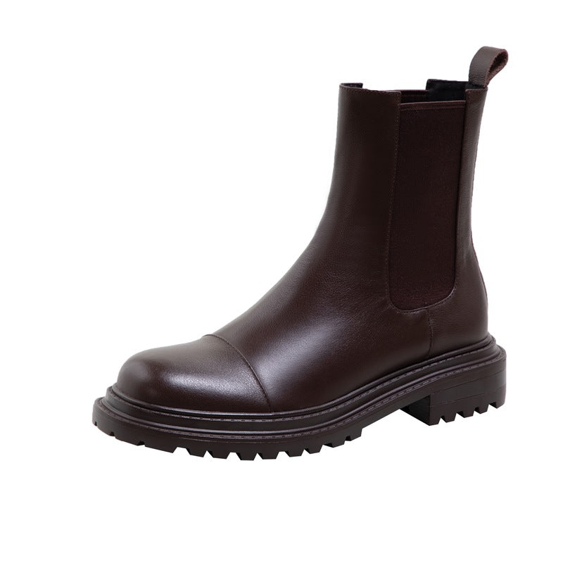 Botas Martin con plataforma simple de estilo coreano