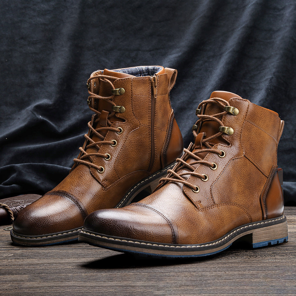 Mens Fashion High Top Vintage Martin Boots