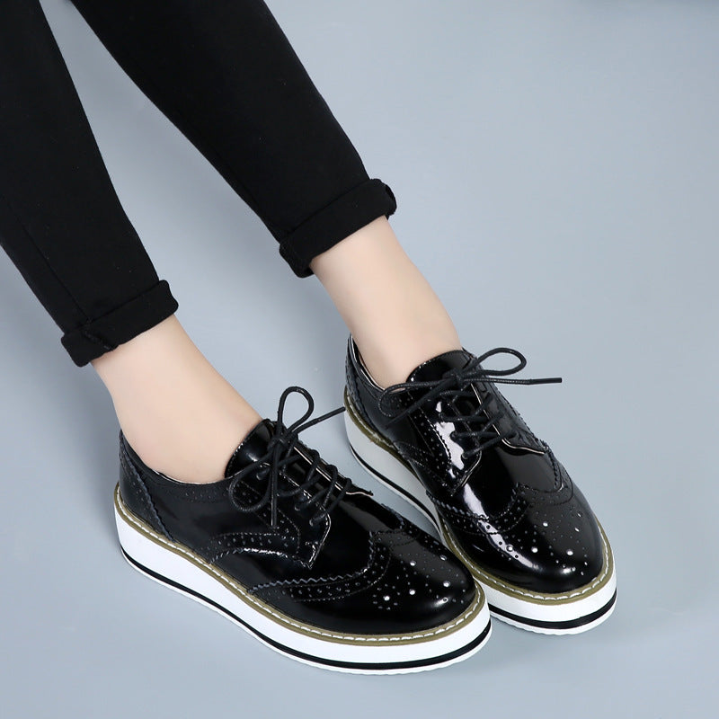 Lace-up Flats Shoes Sports British Style