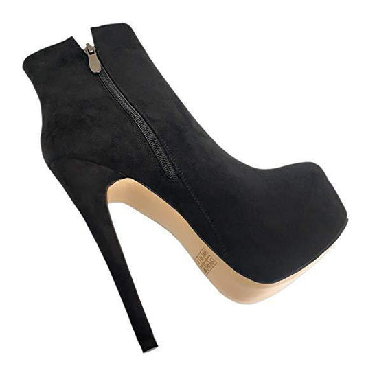 European and American side zipper ankle boots for women