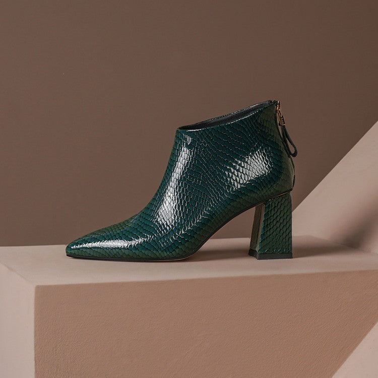 Bottines en cuir à nouveau modèle