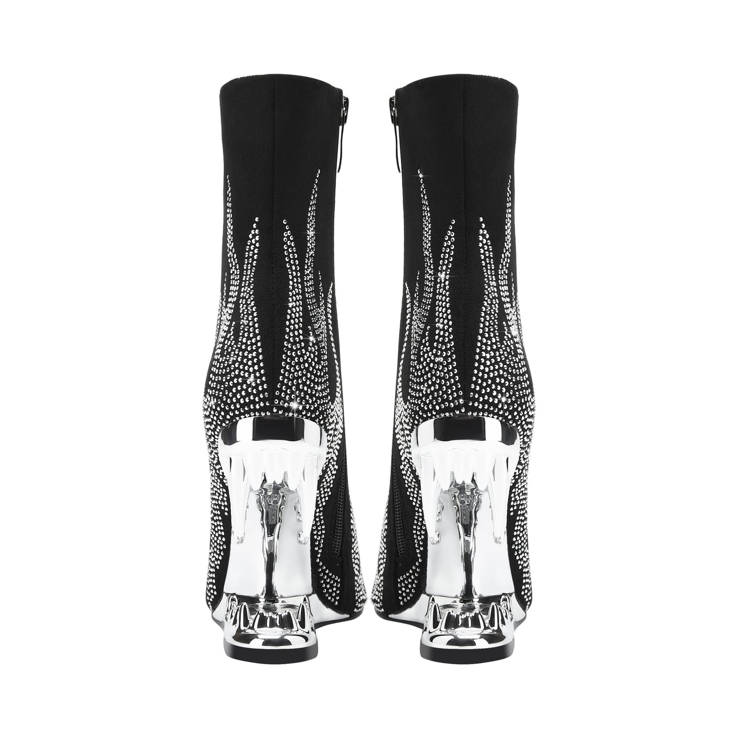 Dents talon profilé bottes à talons hauts pour femmes