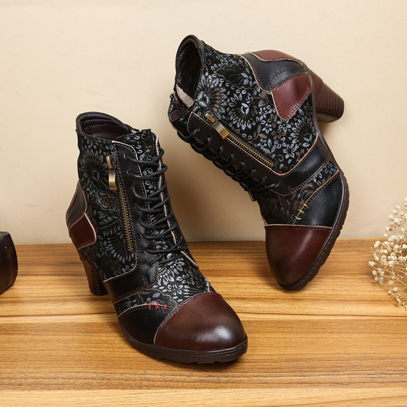 Ethnic Women's Vintage Leather Boots