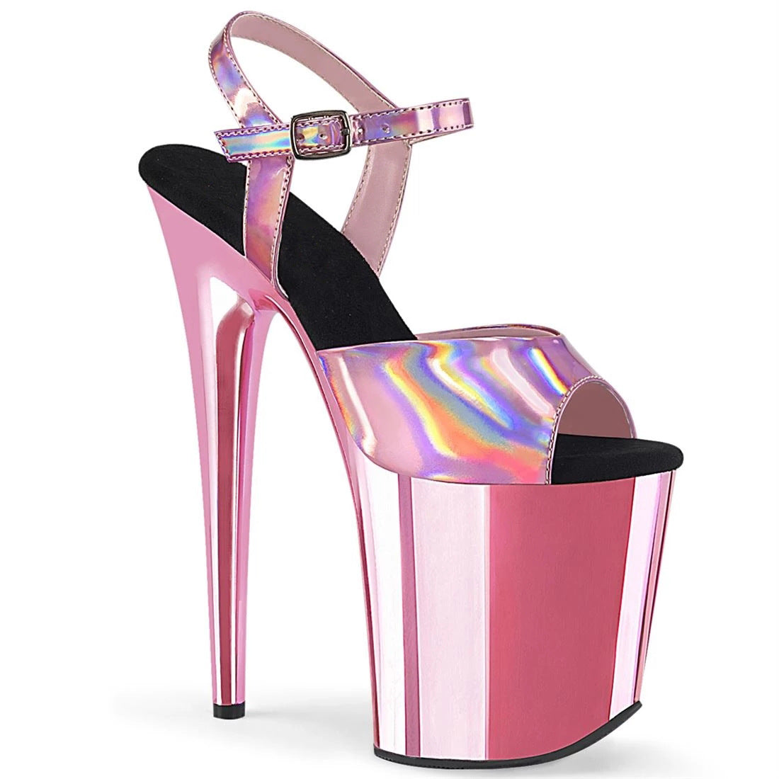 Platform Rainbow Upper High Heel Sandals