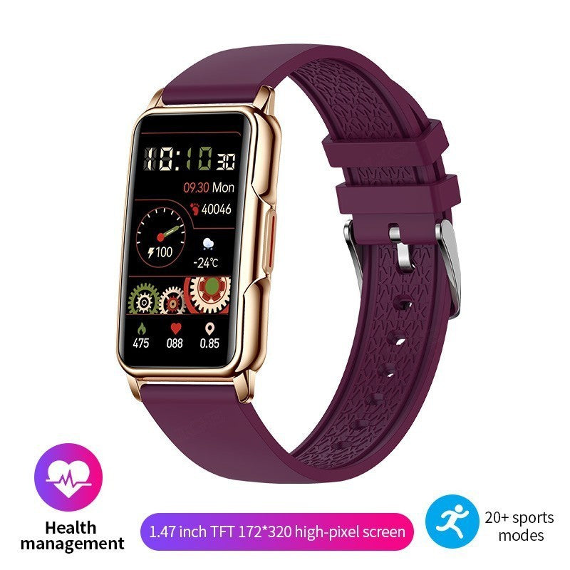 Pulsera deportiva inteligente para exteriores, reloj multifuncional de monitoreo de salud para mujer