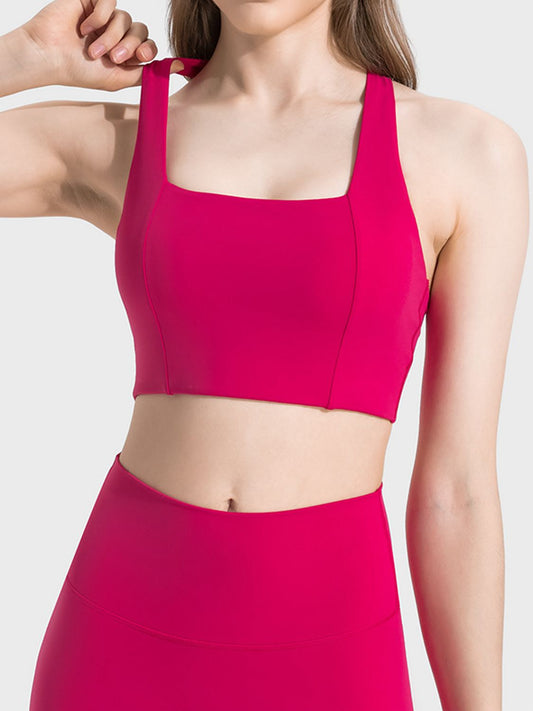 Soutien-gorge de sport à encolure dégagée