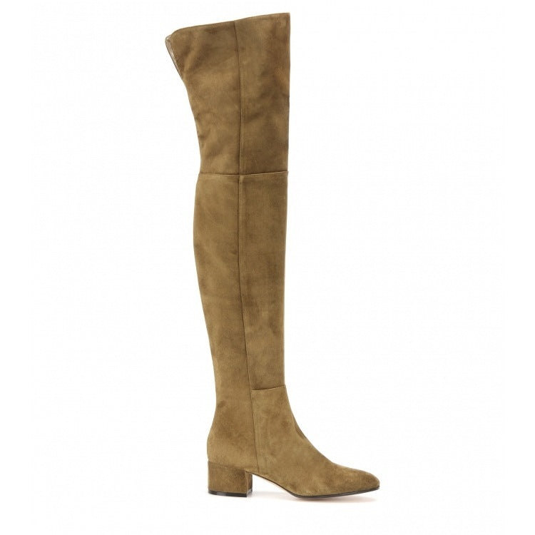 Mid-heel over the knee boots