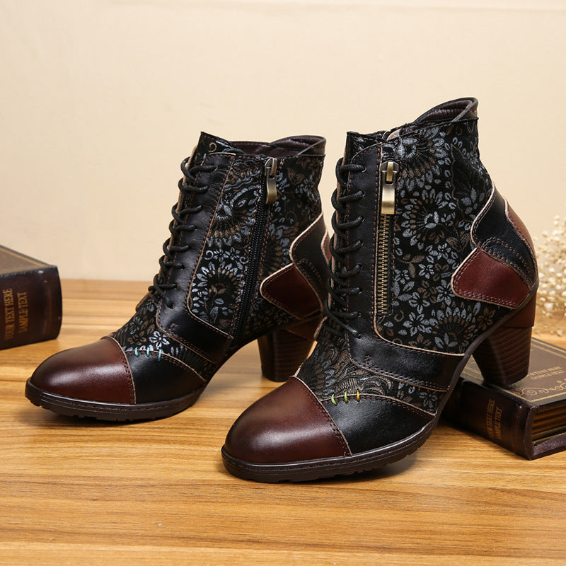 Ethnic Women's Vintage Leather Boots