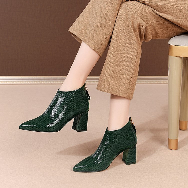 Bottines en cuir à nouveau modèle