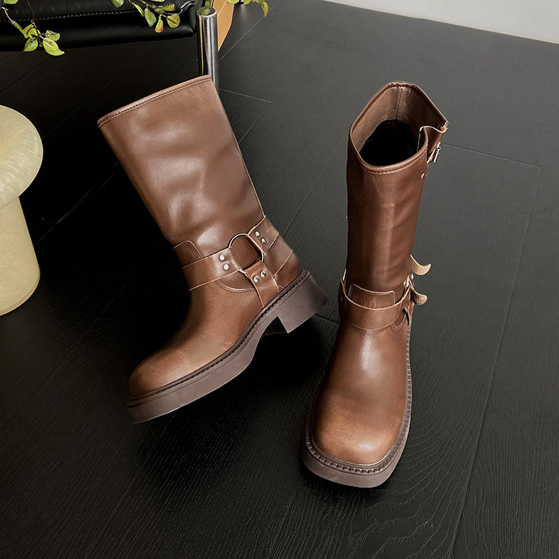 Botas Martin vintage de verano para mujer, todo a juego