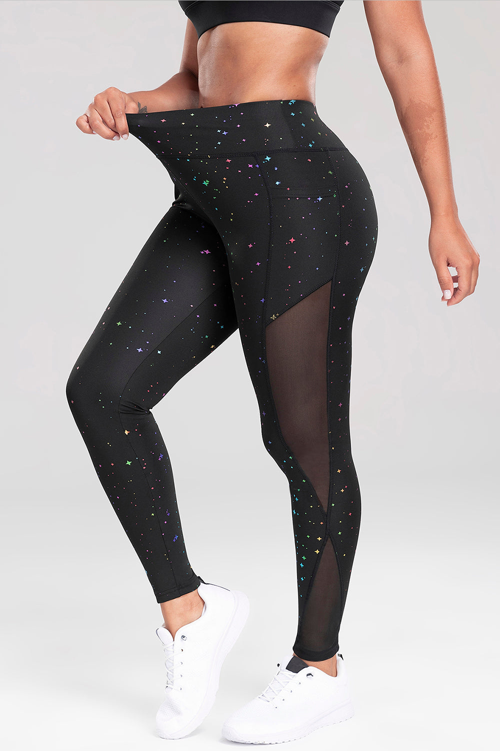 Printed High Waist Active Pants